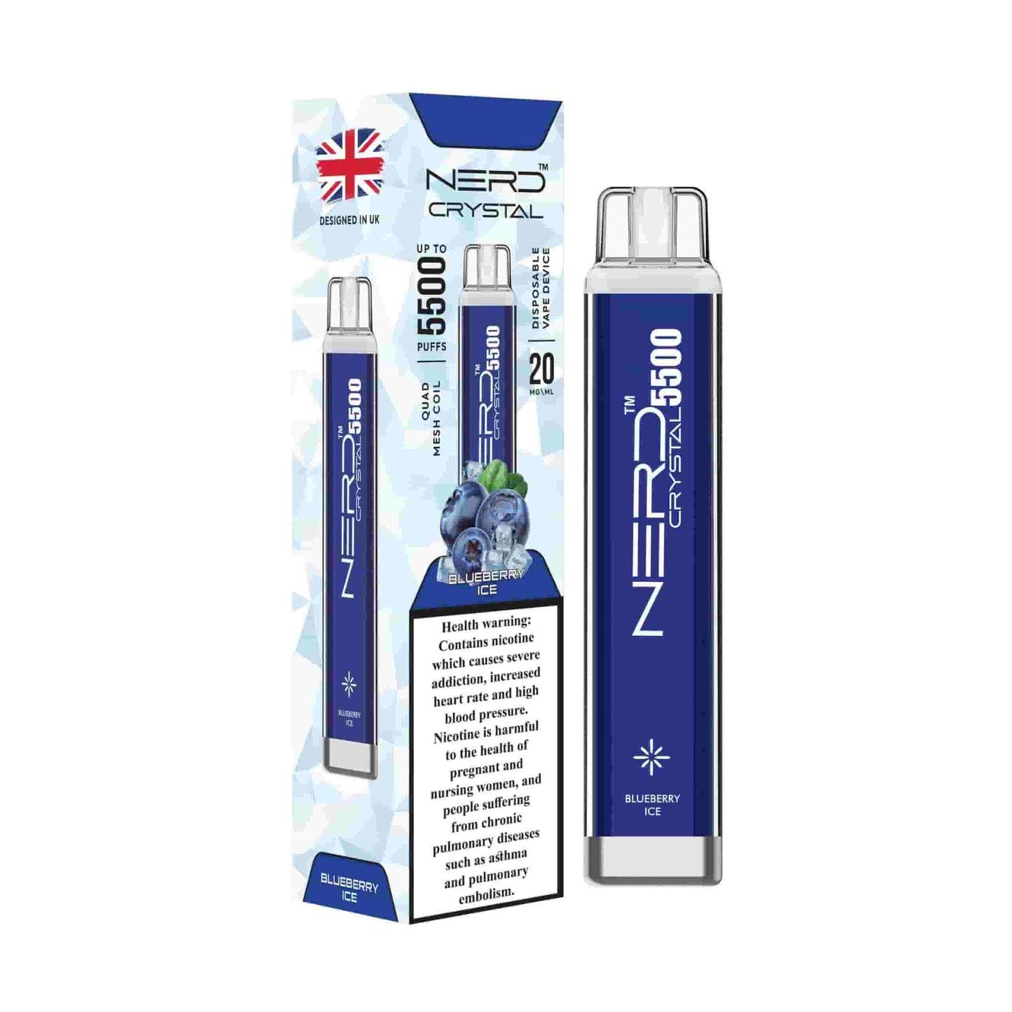 NERD Crystal Disposable Vape 5500 Puffs in Dubai UAE