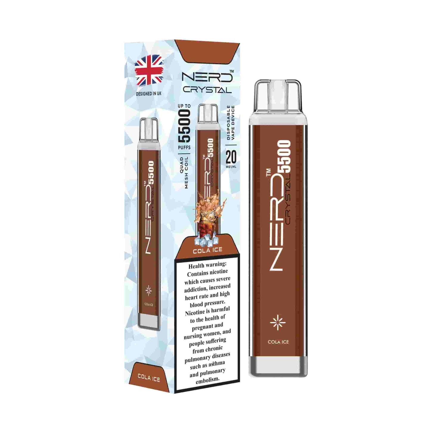 NERD Crystal Disposable Vape 5500 Puffs in Dubai UAE