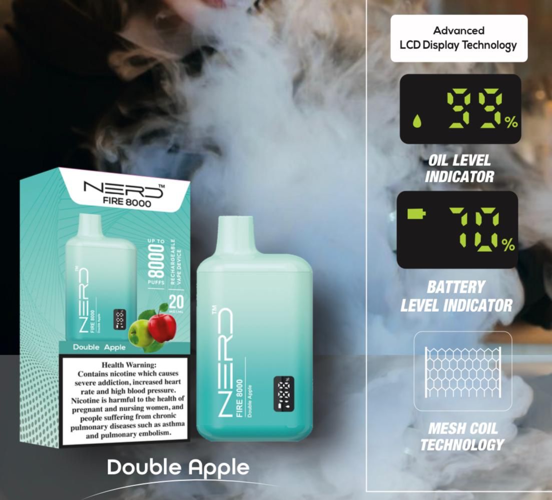 Nerd Fire 8000 Puffs Disposable Vape in UAE