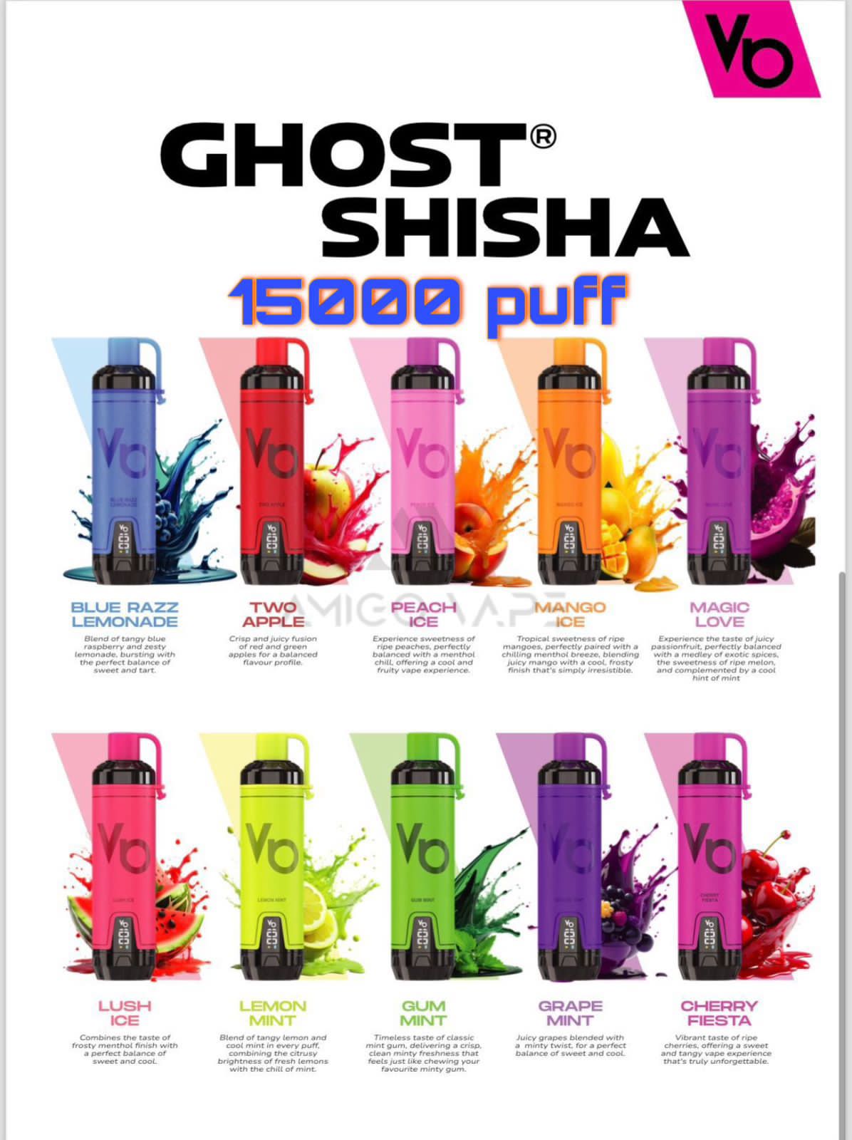 GHOST SHISHA 15000 Puffs Disposable Vape in UAE