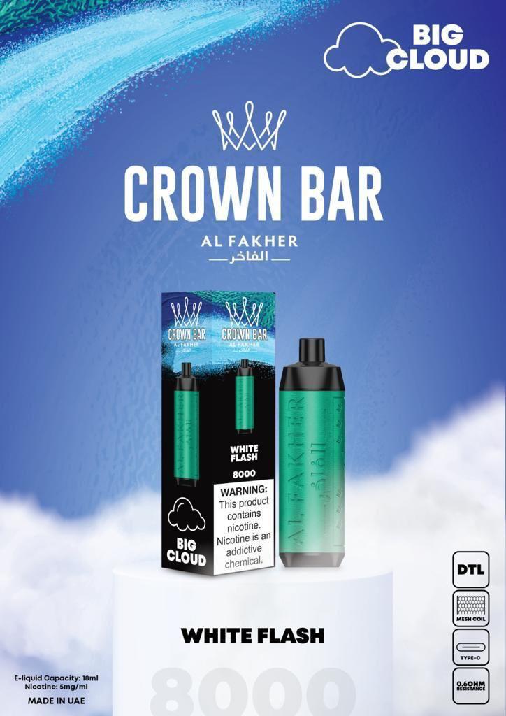 Al Fakher 8000 Puffs Crown Bar Best Disposable Vape in Dubai