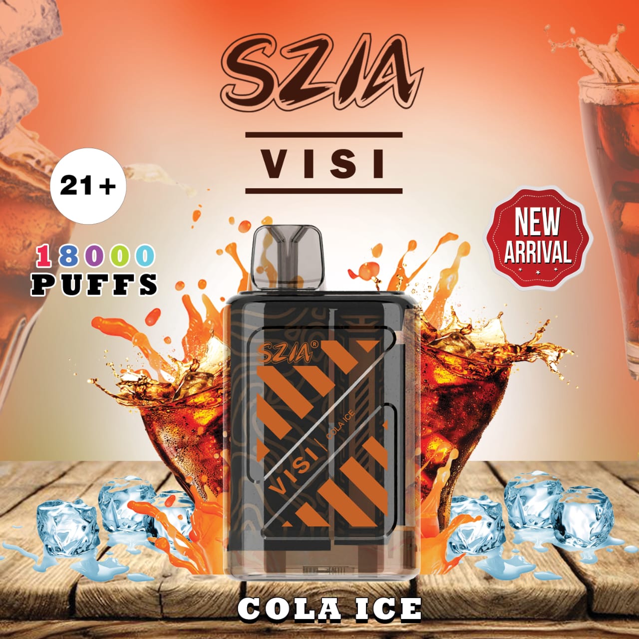 SZIA Visi 18000 Puffs Disposable Vape In all over UAE