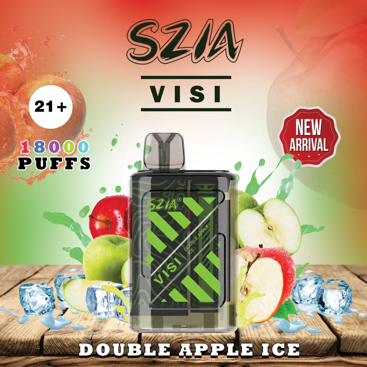 SZIA Visi 18000 Puffs Disposable Vape In all over UAE