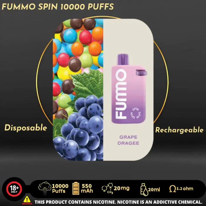 Fummo Spin 10000 Puffs Disposable Vape in UAE