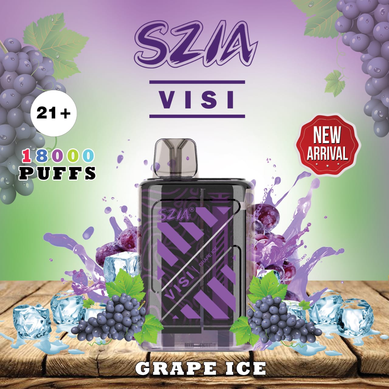 SZIA Visi 18000 Puffs Disposable Vape In all over UAE