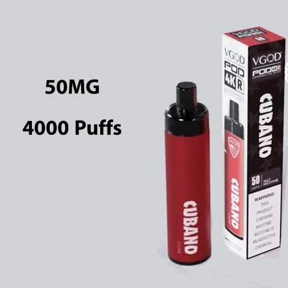 VGOD POD DISPOSABLE 4000 PUFFS 20MG & 50MG SALT NICOTINE