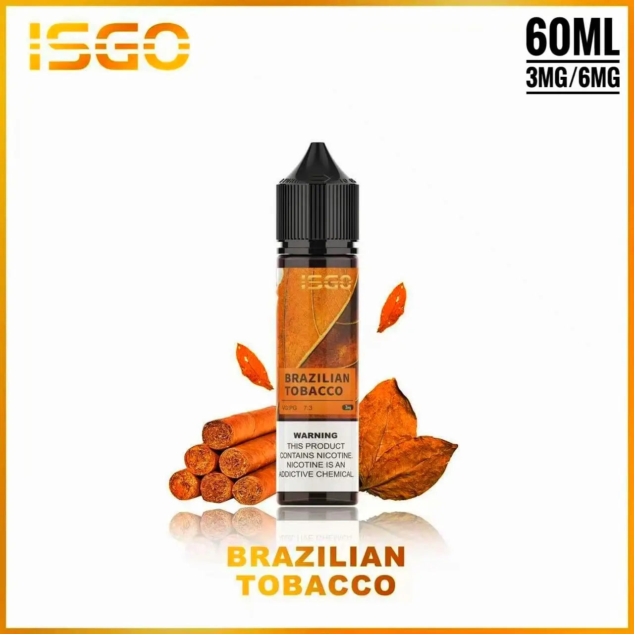 ISGO 60ML E LIQUID 6MG ALL FLAVORS IN UAE