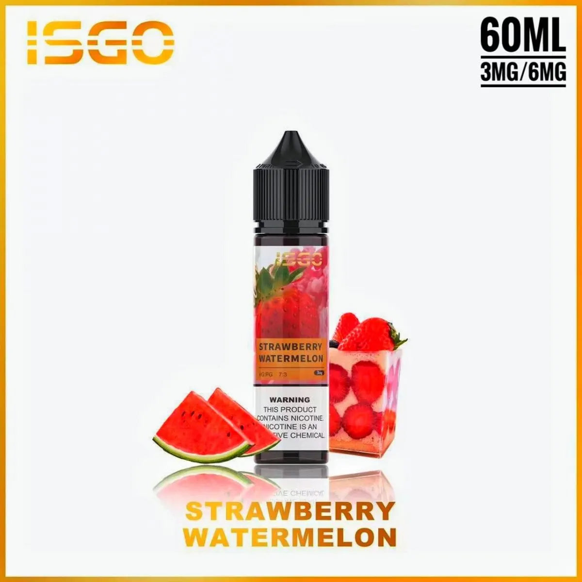 ISGO 60ML E LIQUID 6MG ALL FLAVORS IN UAE