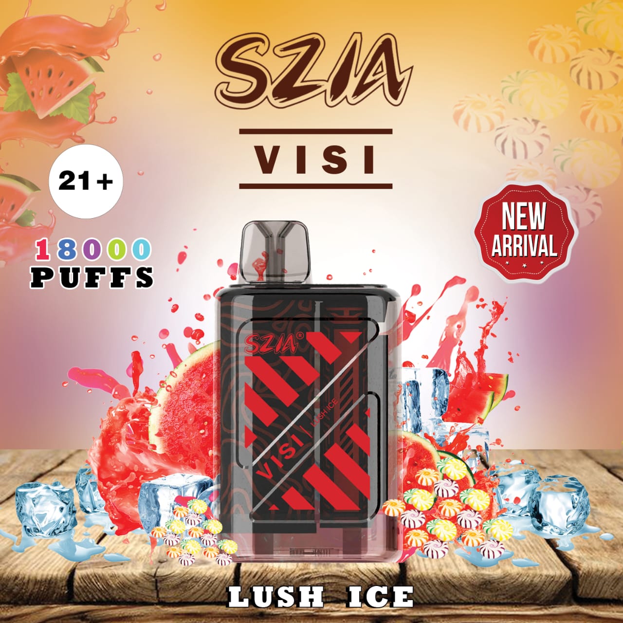 SZIA Visi 18000 Puffs Disposable Vape In all over UAE