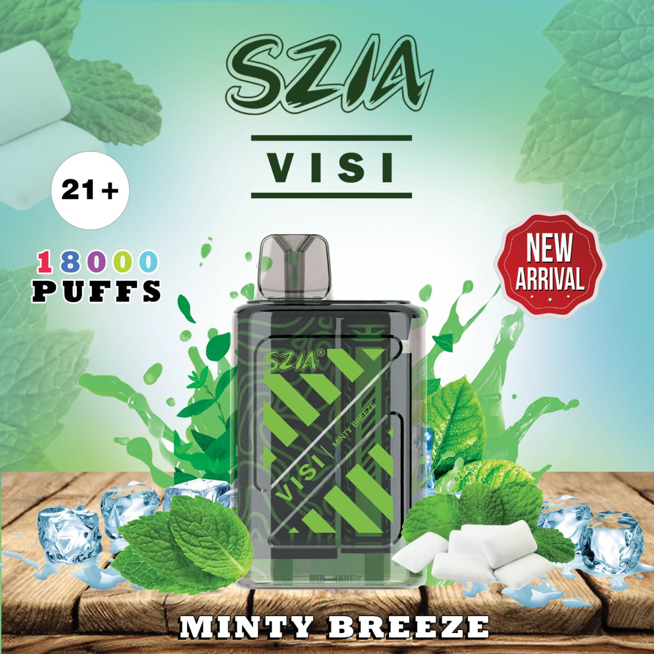 SZIA Visi 18000 Puffs Disposable Vape In all over UAE