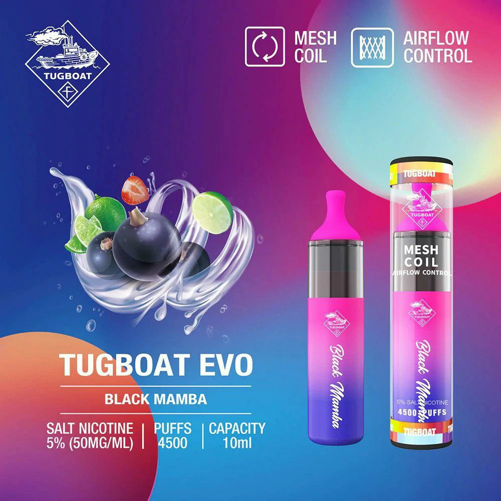 TugboatEVO4500PuffsDisposableVape | Vape king Emirates