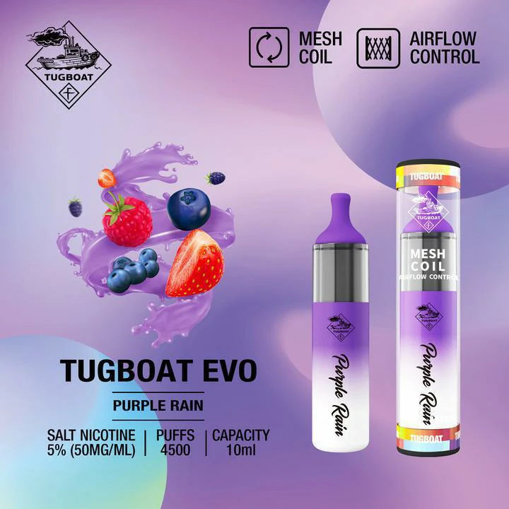 TUGBOAT Evo 4500 Puffs | Best DISPOSABLE VAPE IN UAE