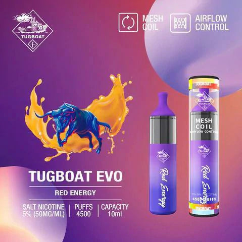 TUGBOAT Evo 4500 Puffs | Best DISPOSABLE VAPE IN UAE