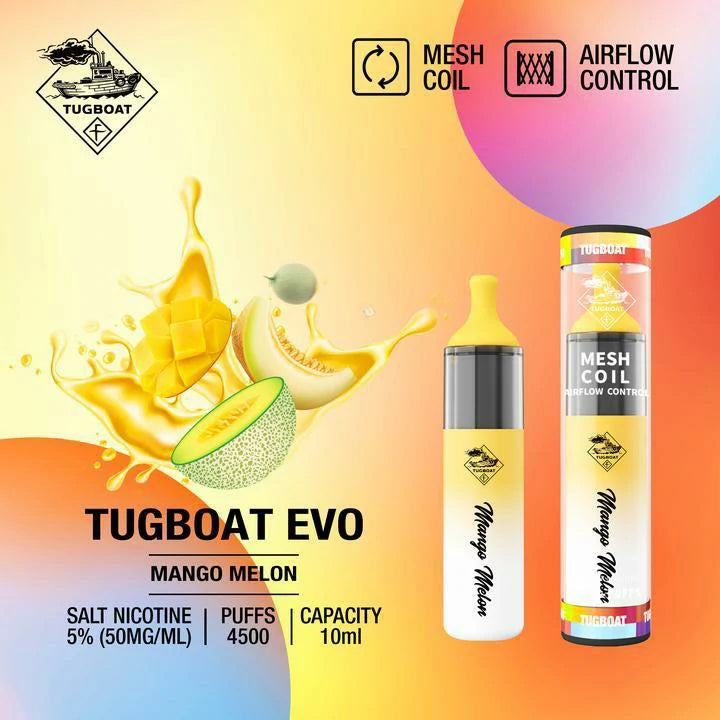 TUGBOAT Evo 4500 Puffs | Best DISPOSABLE VAPE IN UAE