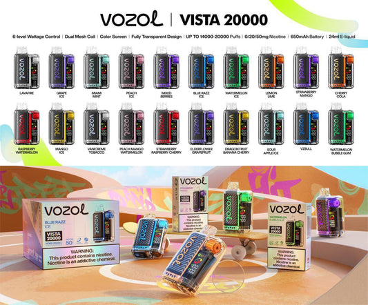 Vozol Vista 20000 puffs Disposable vape in UAE