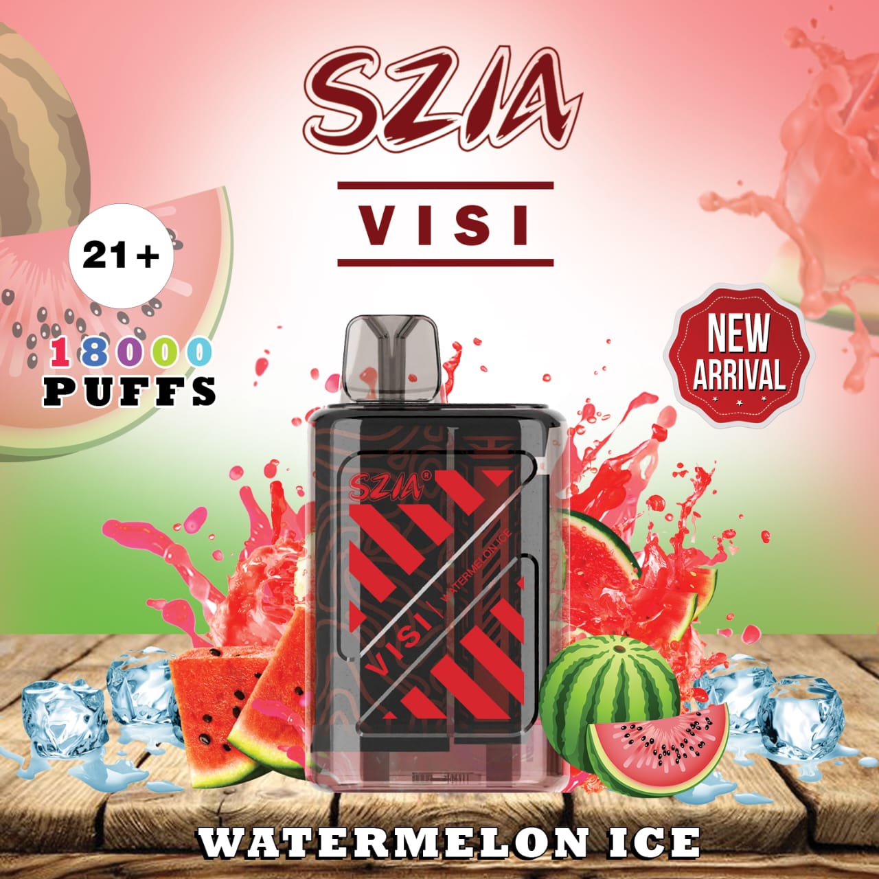 SZIA Visi 18000 Puffs Disposable Vape In all over UAE