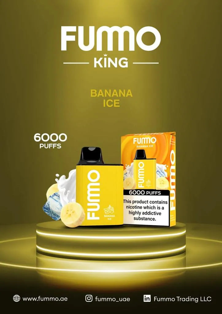 FUMMO KING 6000 PUFFS DISPOSABLE VAPE in UAE