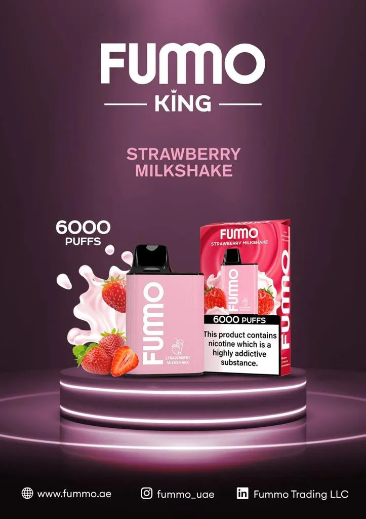 FUMMO KING 6000 PUFFS DISPOSABLE VAPE in UAE