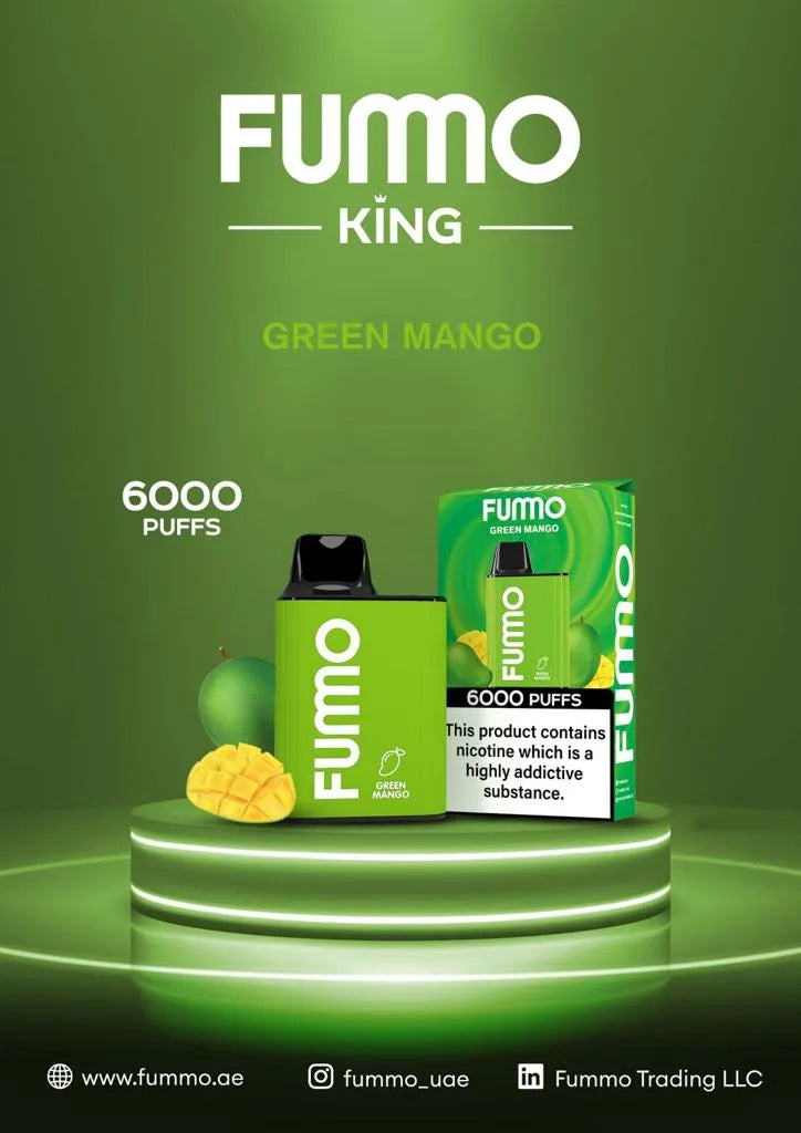 FUMMO KING 6000 PUFFS DISPOSABLE VAPE in UAE