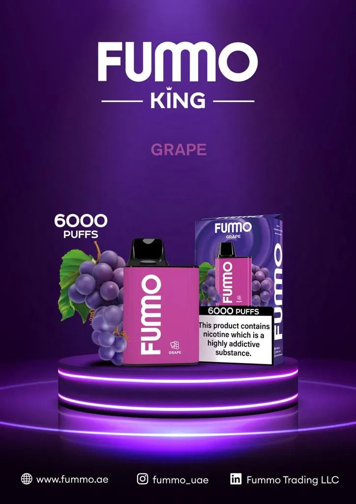 FUMMO KING 6000 PUFFS DISPOSABLE VAPE in UAE