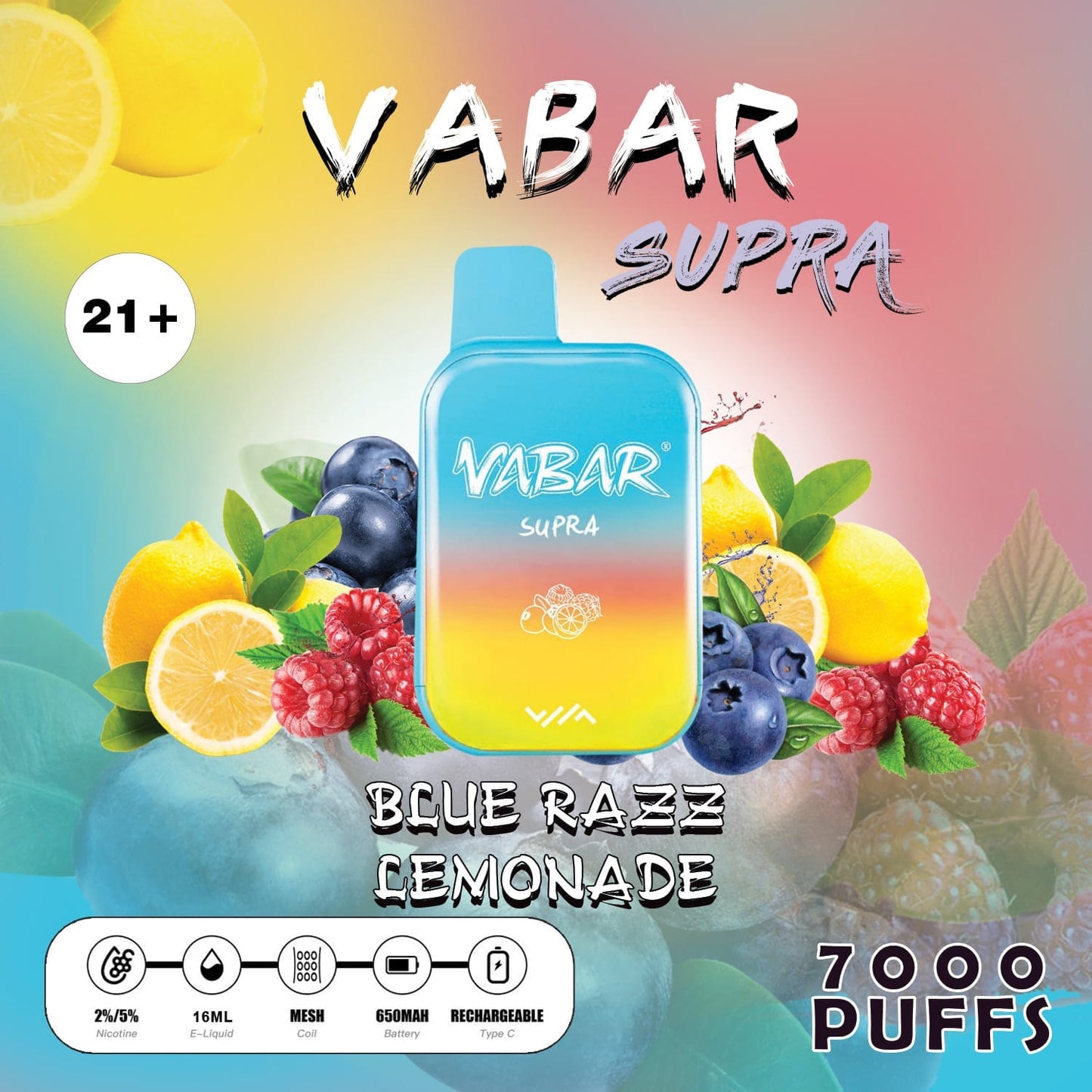 Vabar Supra 7000 Puffs Disposable Vape in UAE