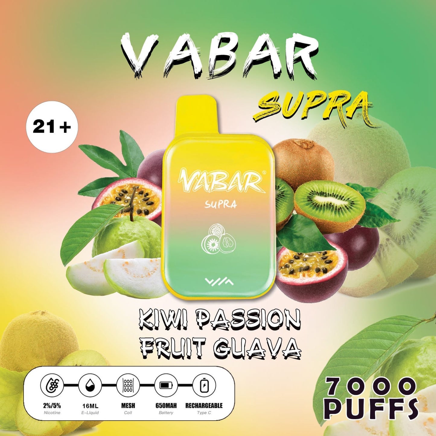 Vabar Supra 7000 Puffs Disposable Vape in UAE