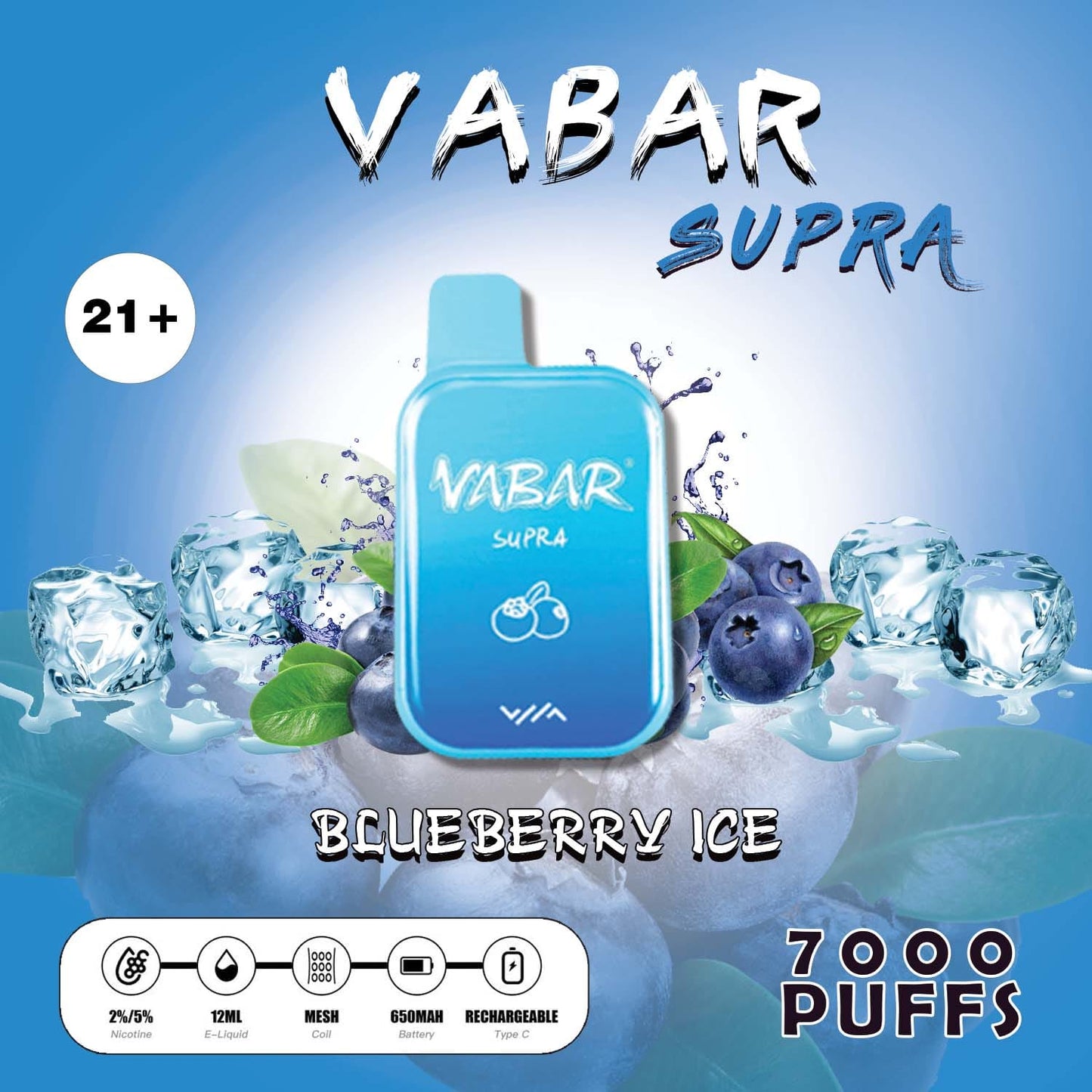 Vabar Supra 7000 Puffs Disposable Vape in UAE