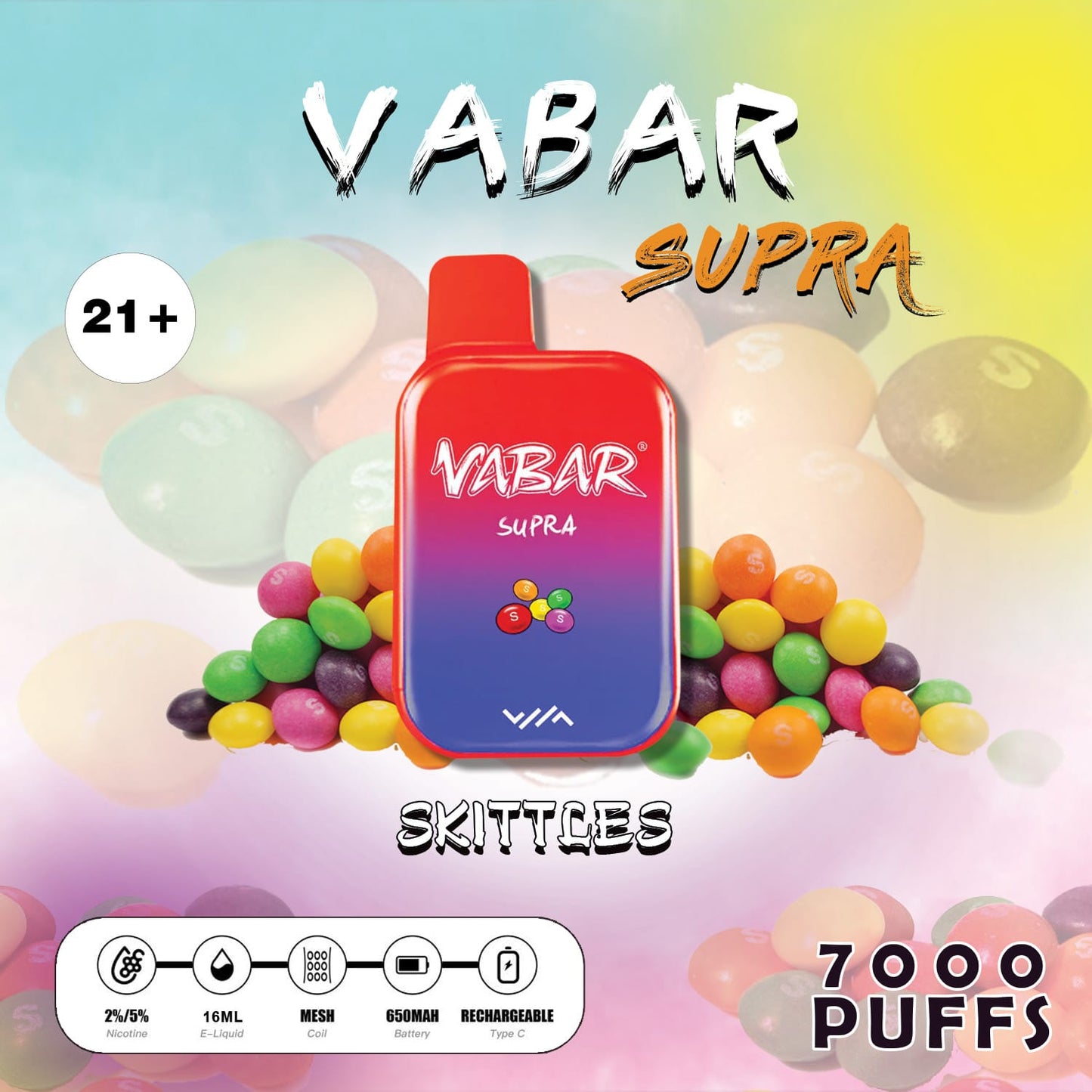 Vabar Supra 7000 Puffs Disposable Vape in UAE