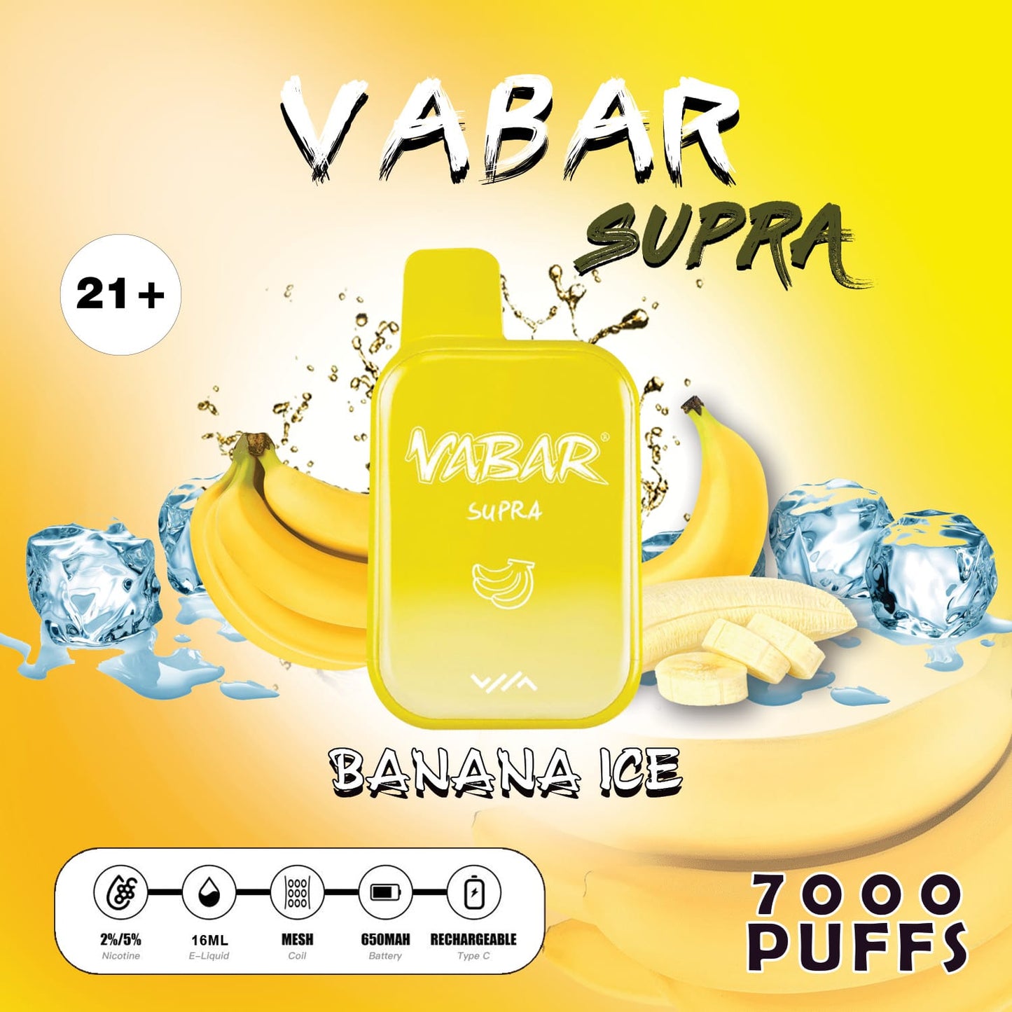 Vabar Supra 7000 Puffs Disposable Vape in UAE