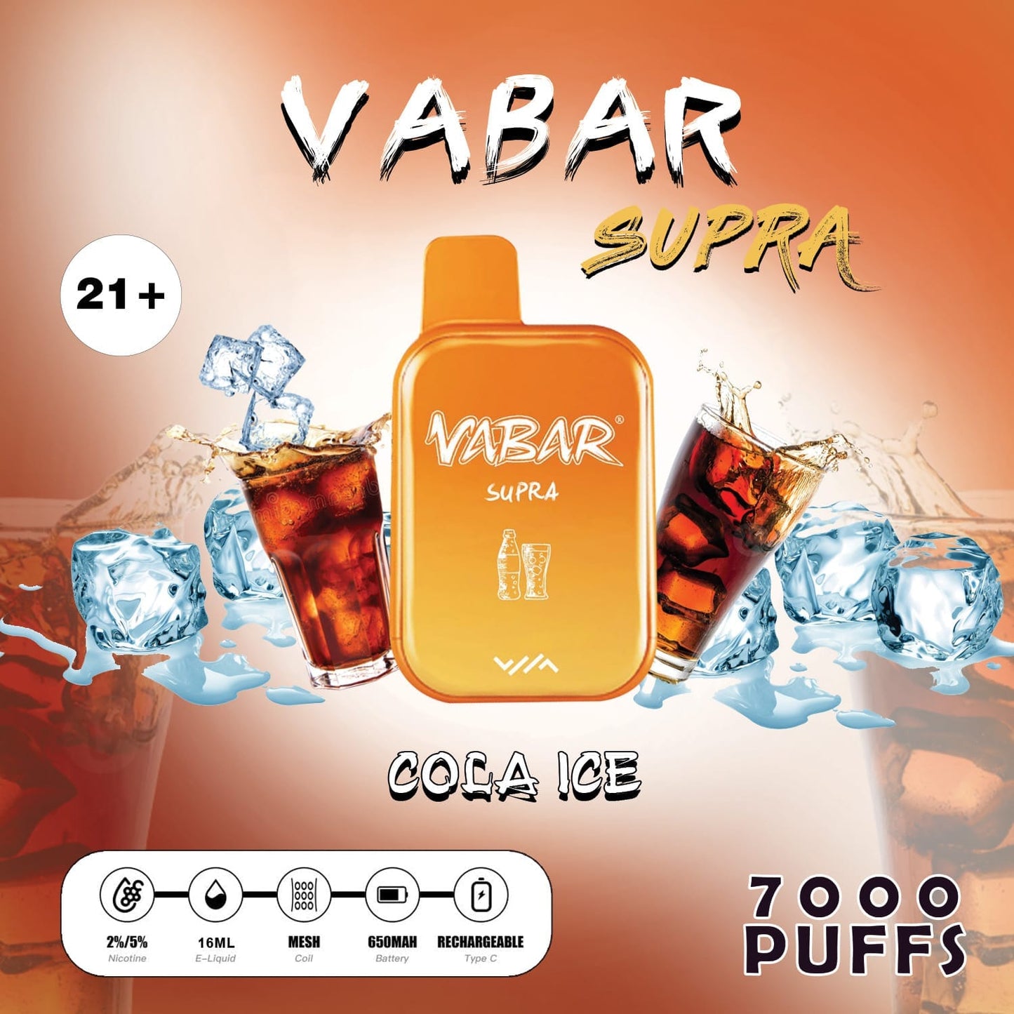 Vabar Supra 7000 Puffs Disposable Vape in UAE