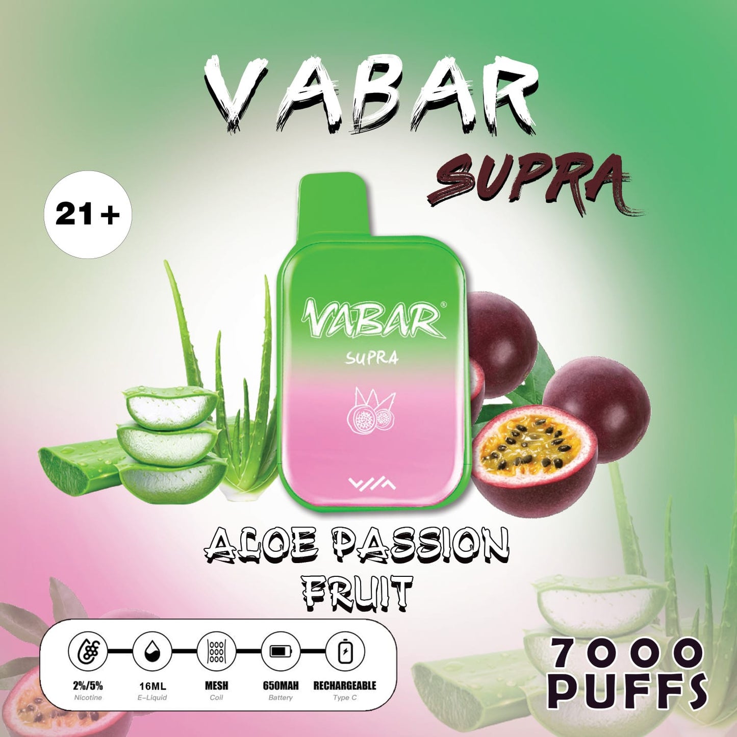 Vabar Supra 7000 Puffs Disposable Vape in UAE