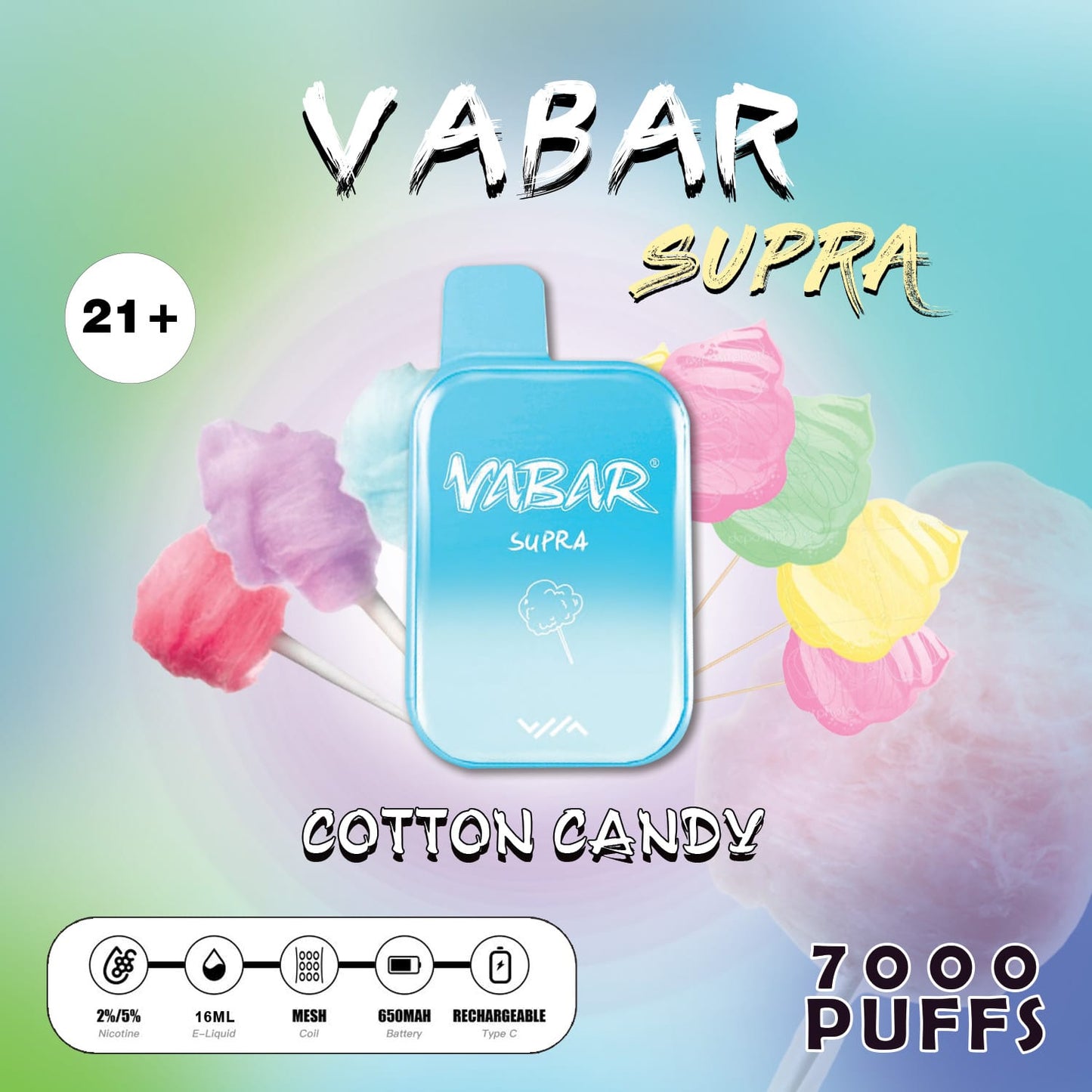 Vabar Supra 7000 Puffs Disposable Vape in UAE