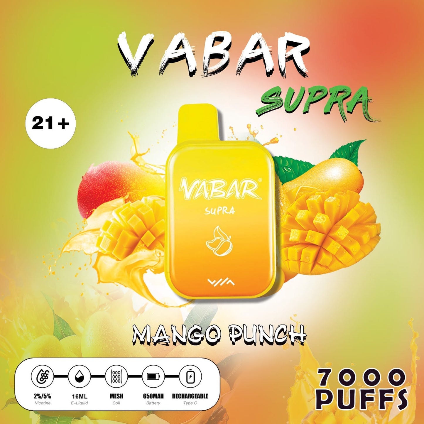 Vabar Supra 7000 Puffs Disposable Vape in UAE