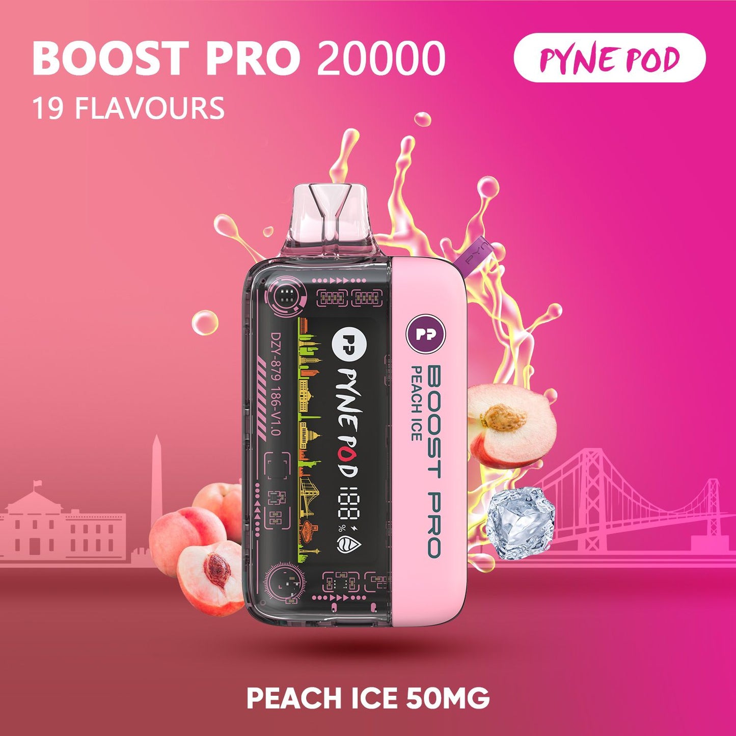 PYNE POD Boost Pro 20000 Puffs  Disposable Vape in UAE