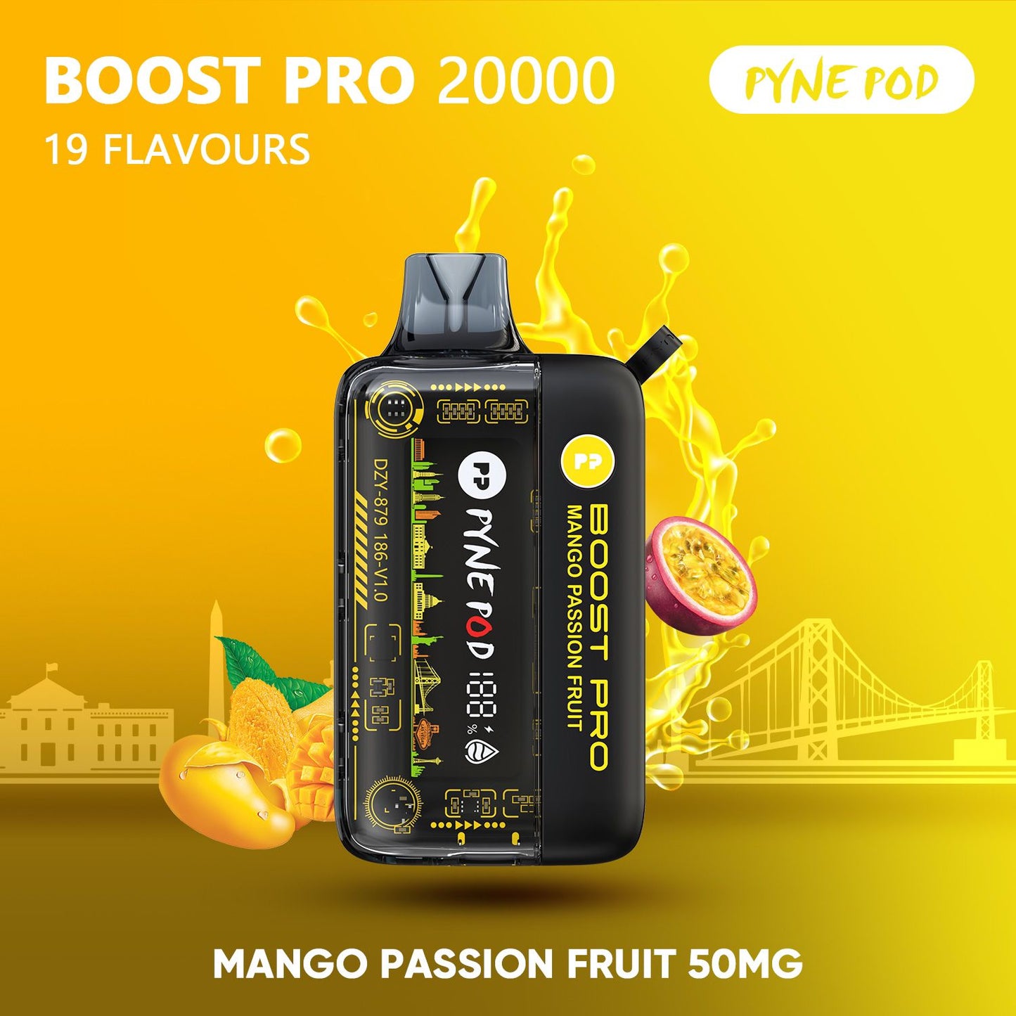 PYNE POD Boost Pro 20000 Puffs  Disposable Vape in UAE