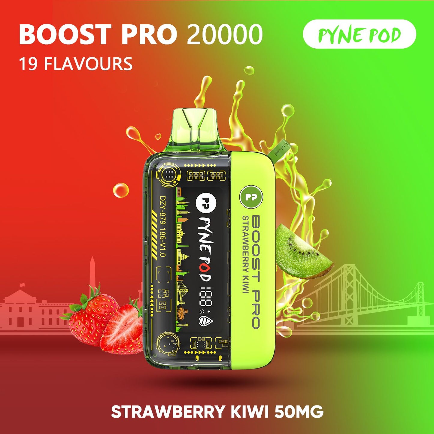 PYNE POD Boost Pro 20000 Puffs  Disposable Vape in UAE