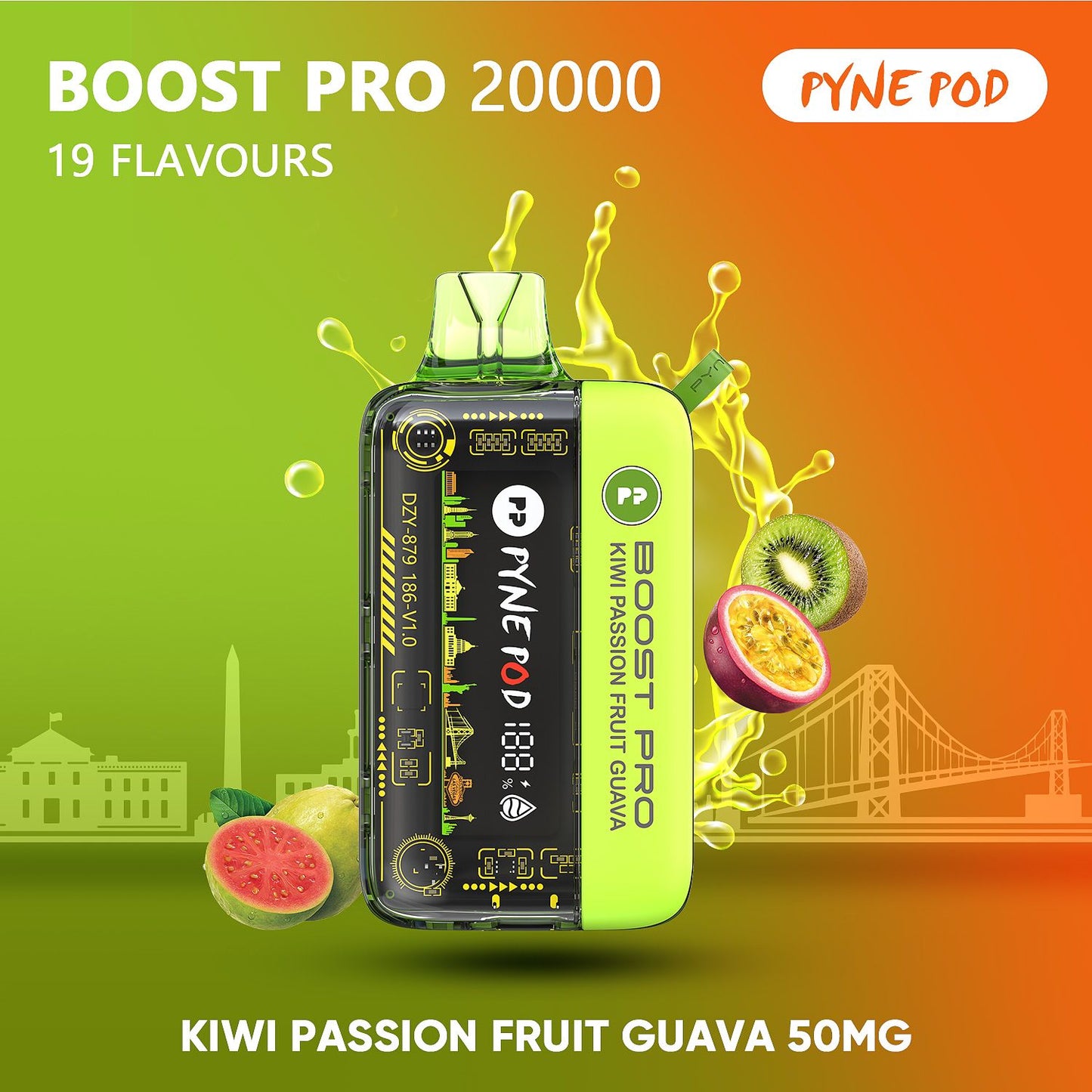 PYNE POD Boost Pro 20000 Puffs  Disposable Vape in UAE