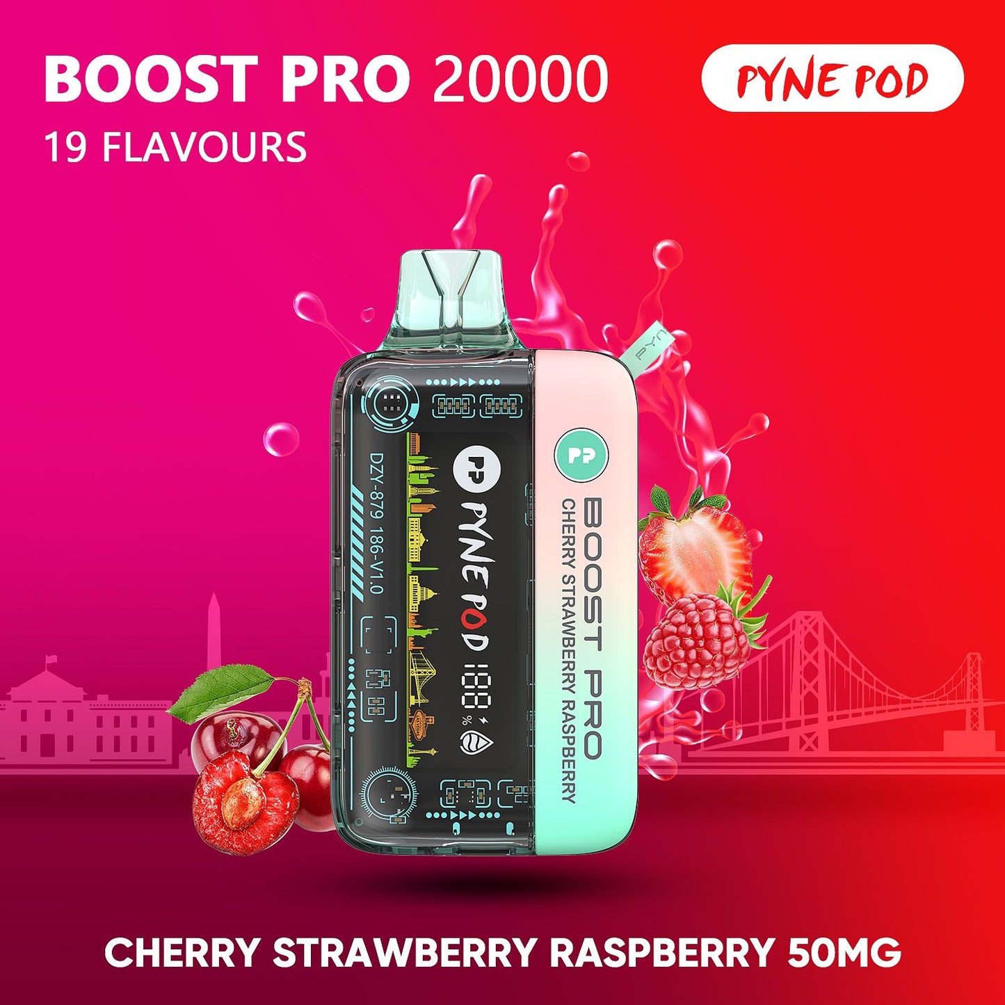 PYNE POD Boost Pro 20000 Puffs  Disposable Vape in UAE