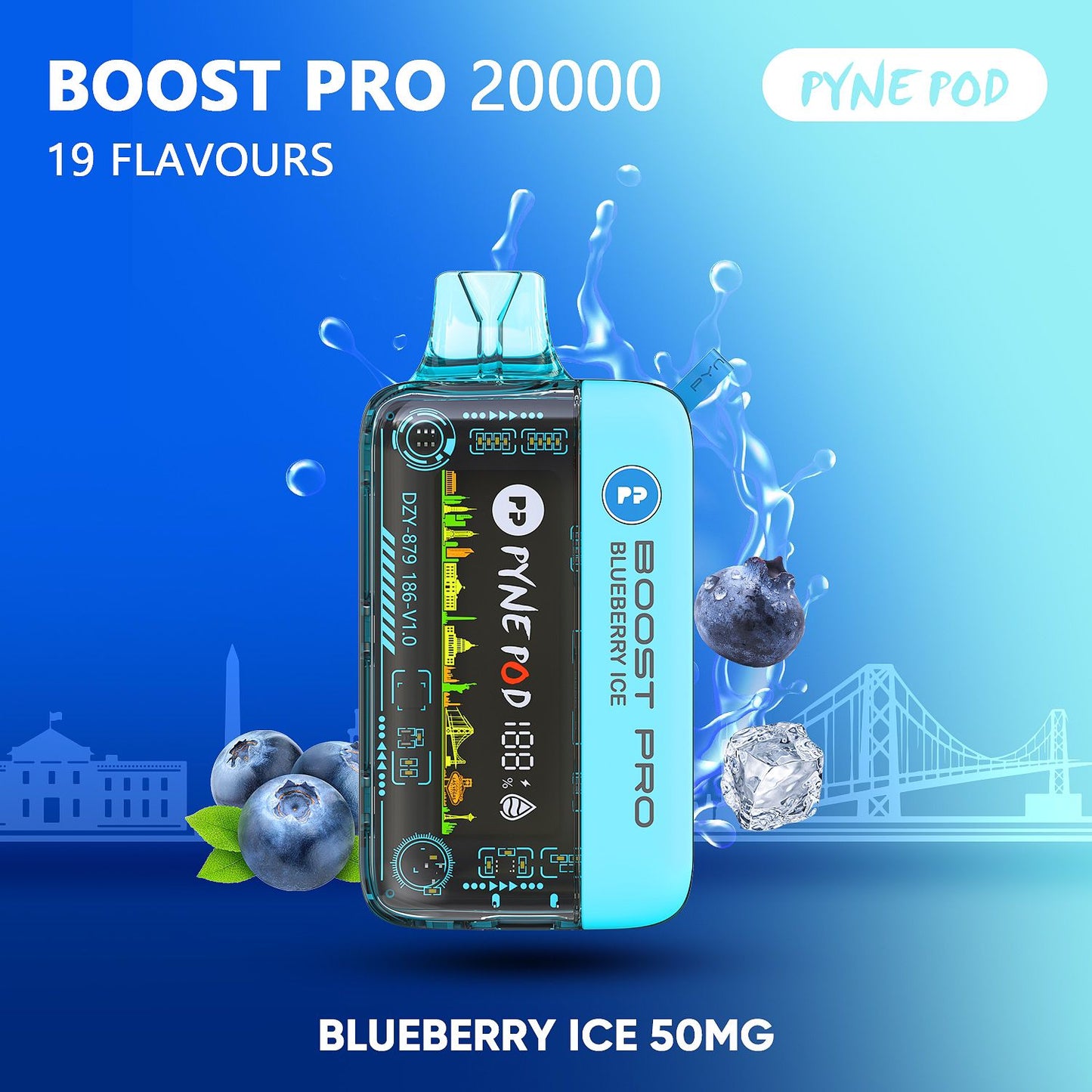 PYNE POD Boost Pro 20000 Puffs  Disposable Vape in UAE