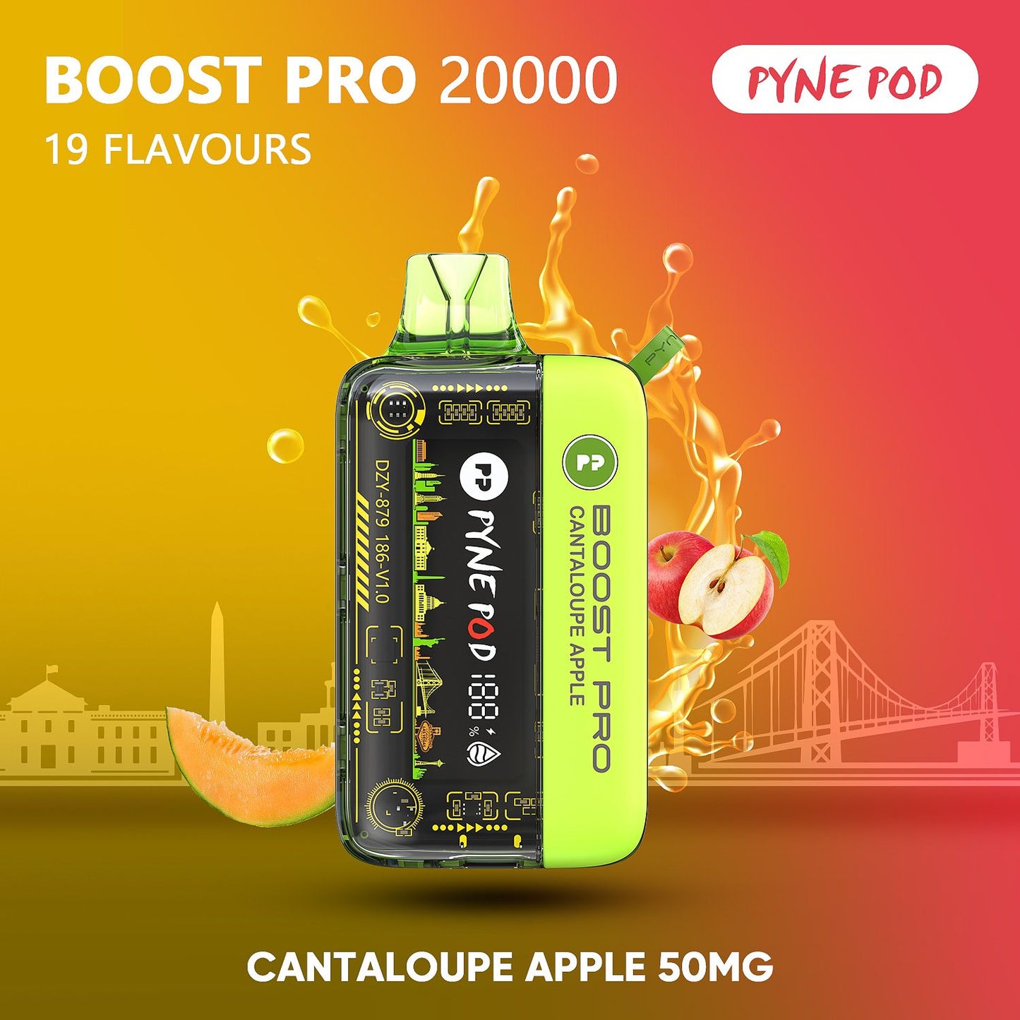 PYNE POD Boost Pro 20000 Puffs  Disposable Vape in UAE