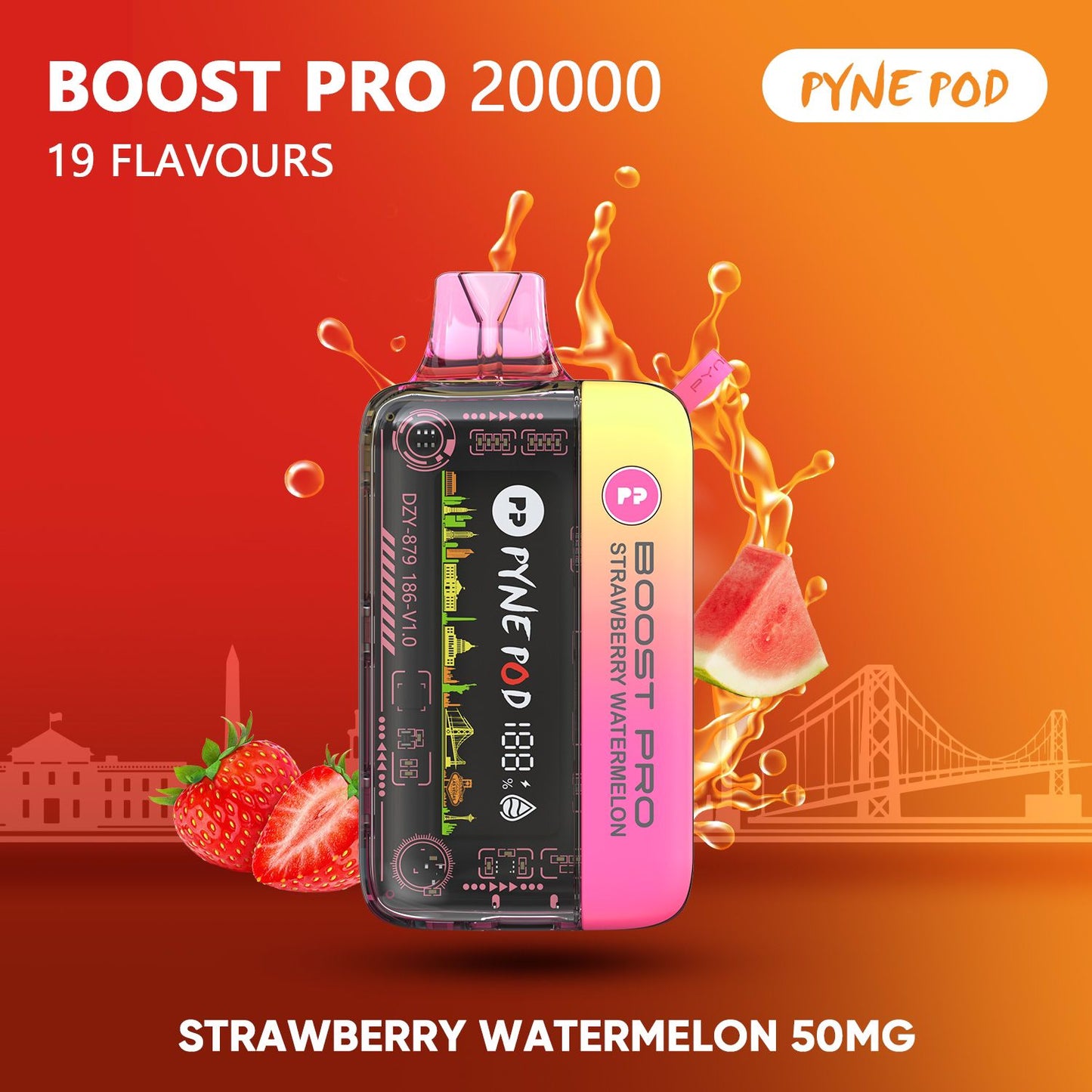 PYNE POD Boost Pro 20000 Puffs  Disposable Vape in UAE