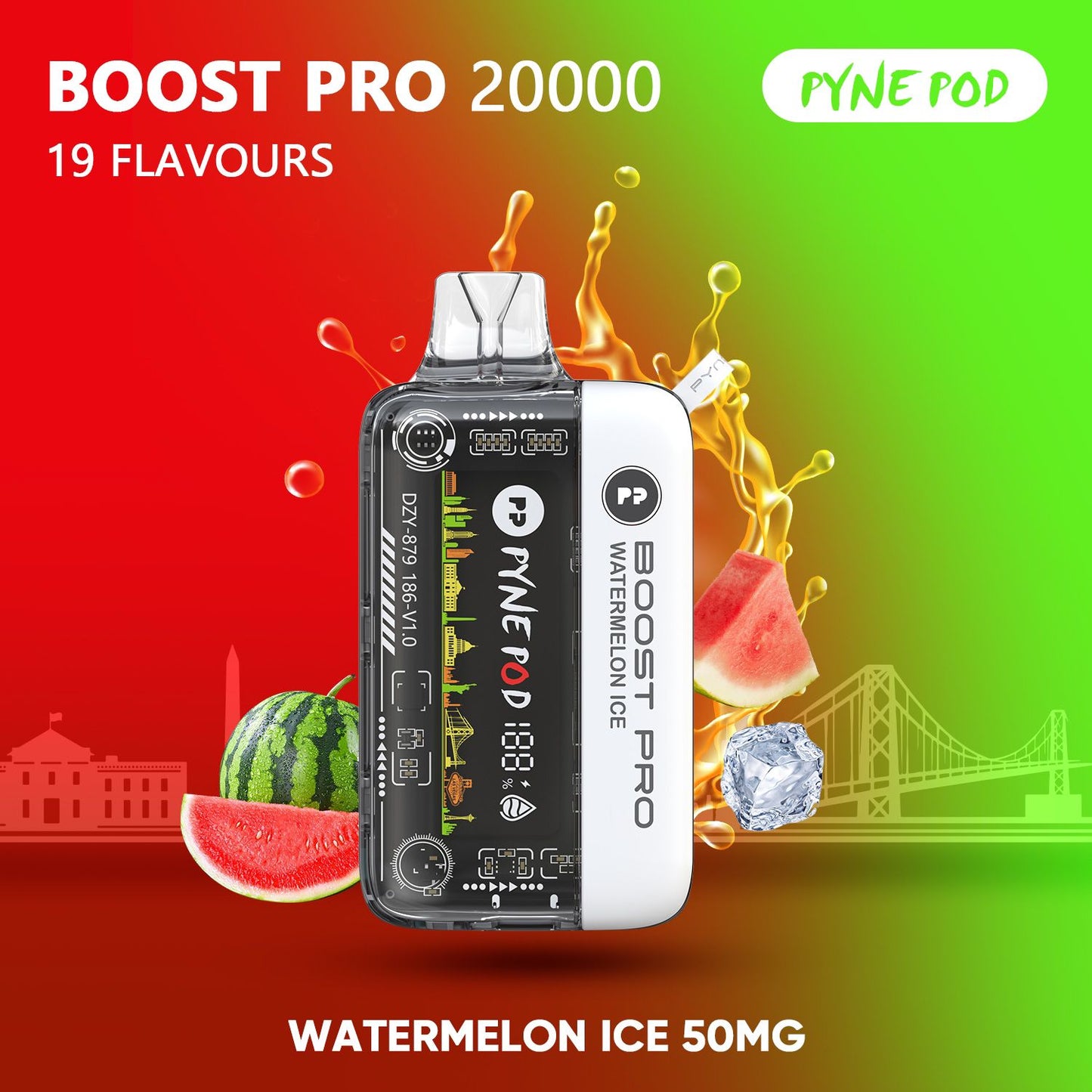 PYNE POD Boost Pro 20000 Puffs  Disposable Vape in UAE