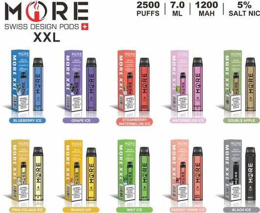 More XXL Disposable 2500 Puffs 5% Nicotine