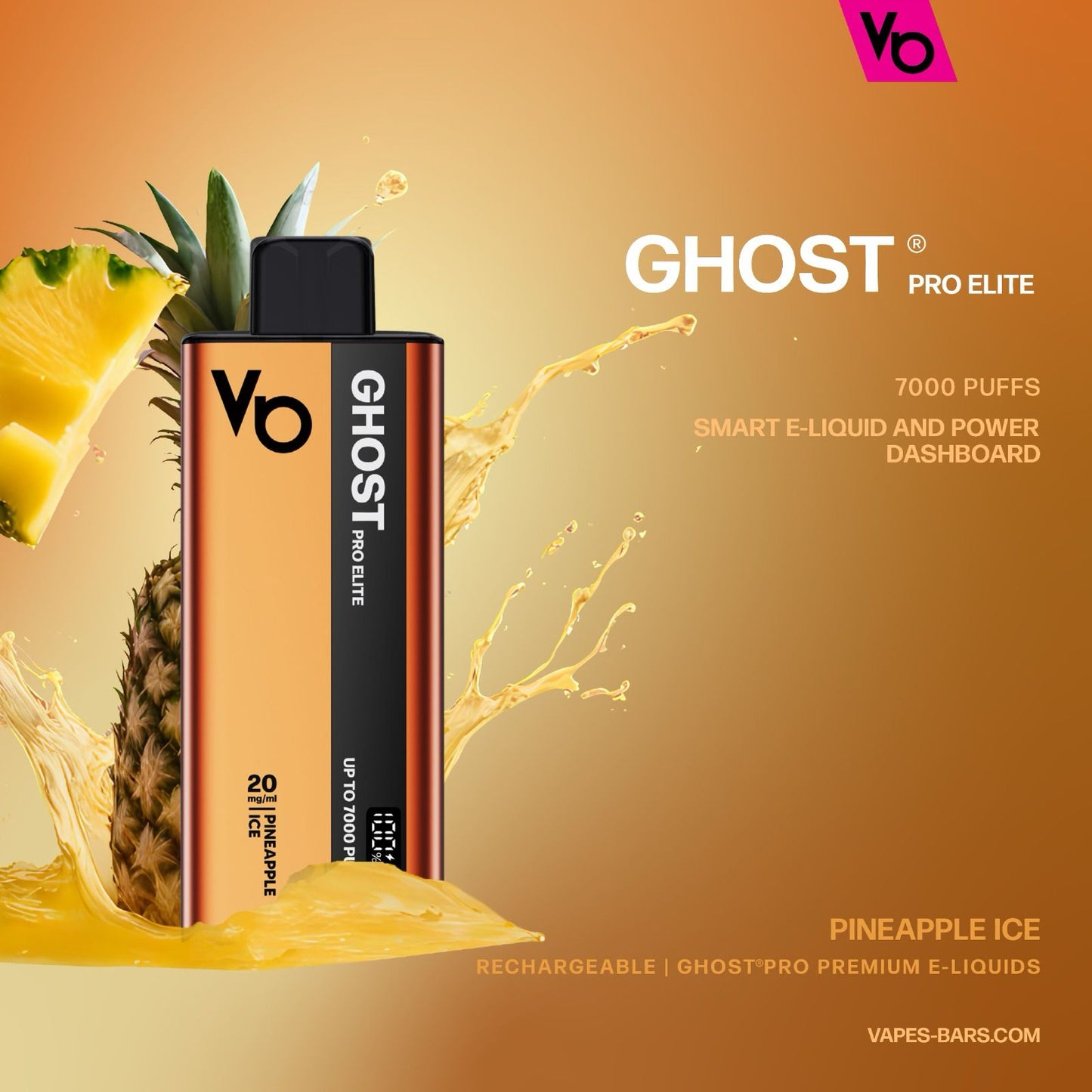 Vapes Bars Ghost Pro Elite 7000 Puffs Disposable Vape in UAE