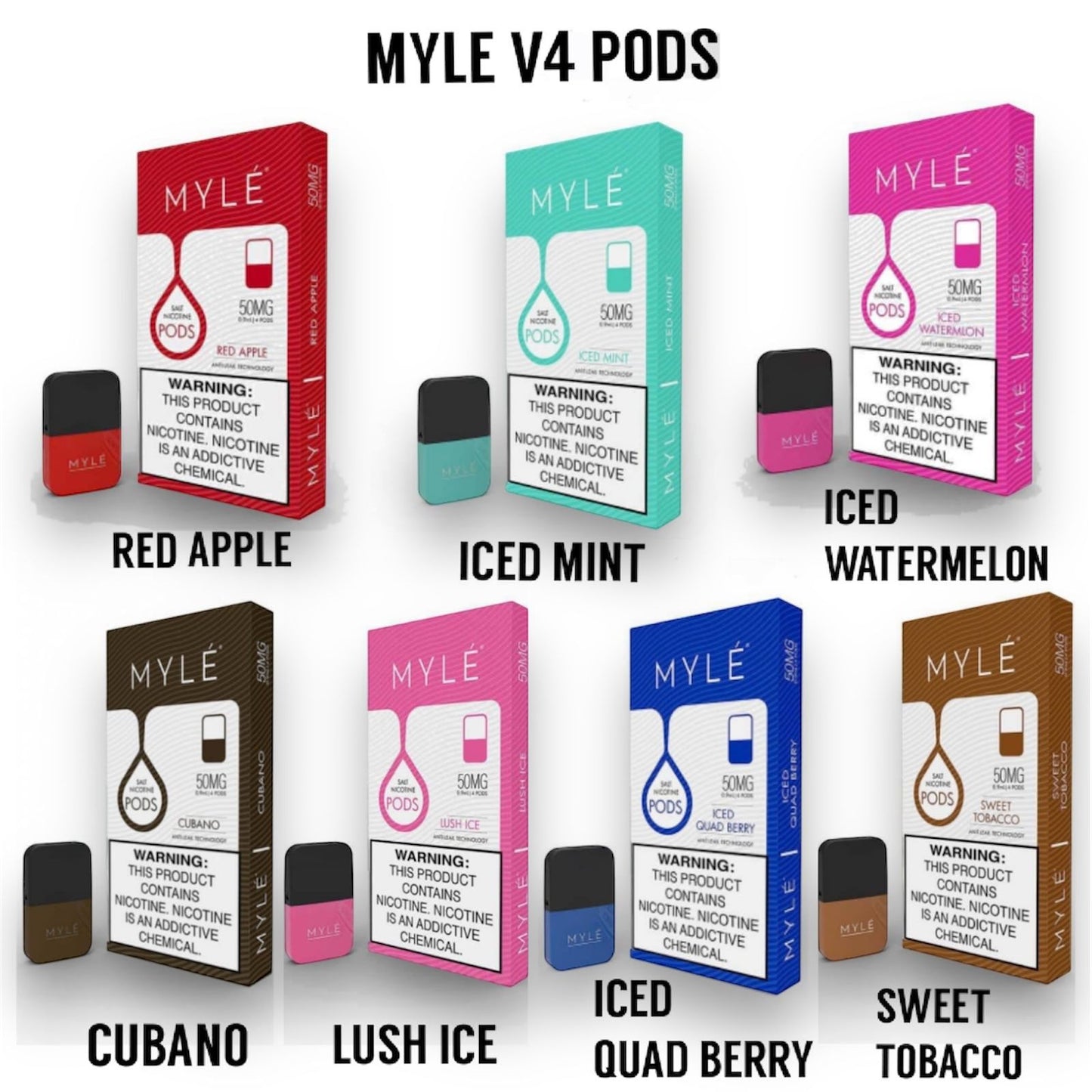 MYLÉ V4 Pods 50mg All Flavor in UAE Dubai