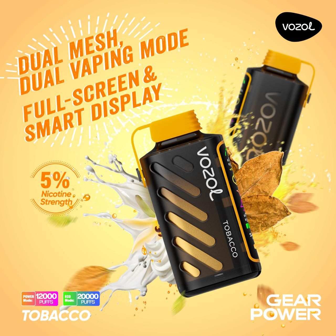 VOZOL Gear Power 20000 Puffs Disposable Vape In UAE Dubai