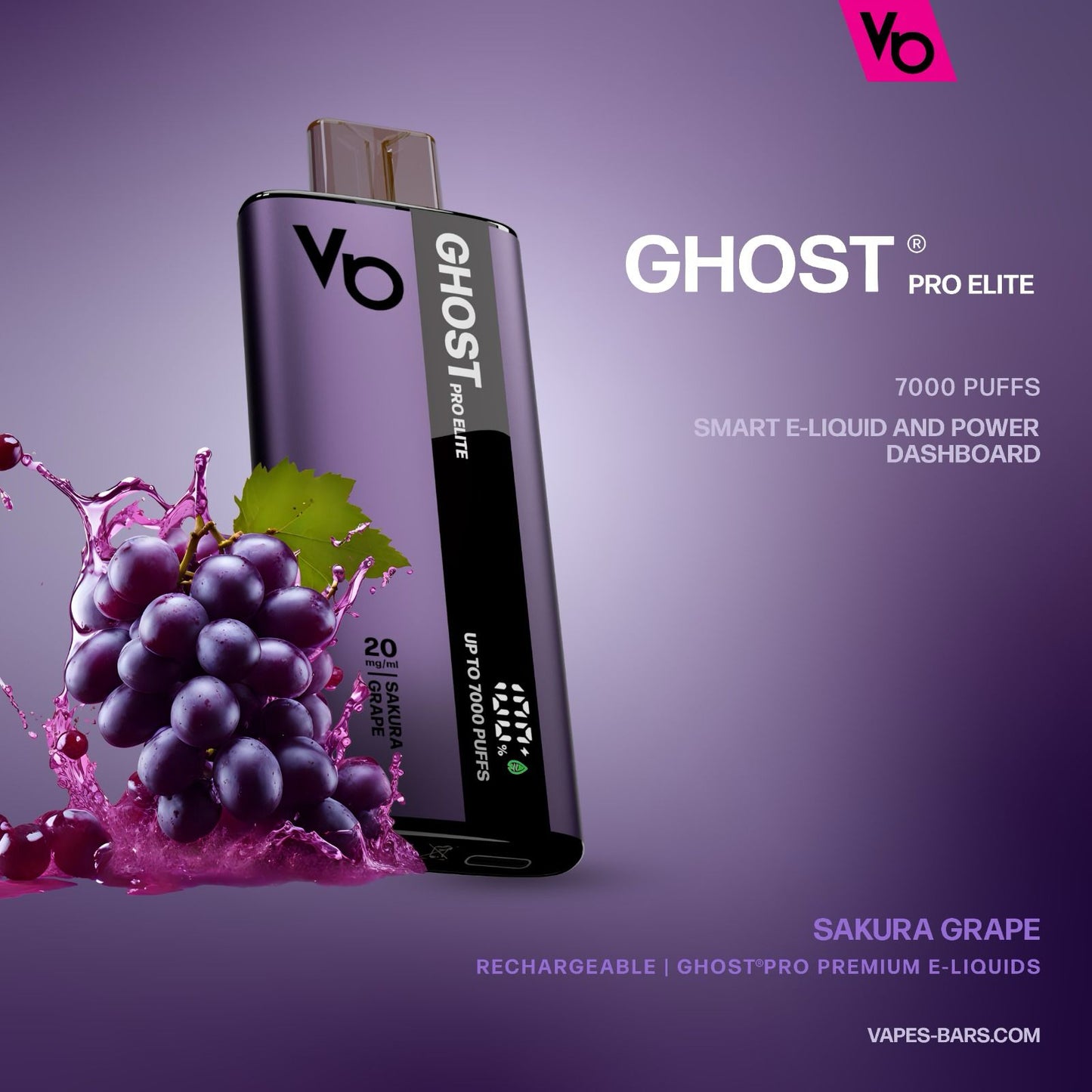 Vapes Bars Ghost Pro Elite 7000 Puffs Disposable Vape in UAE